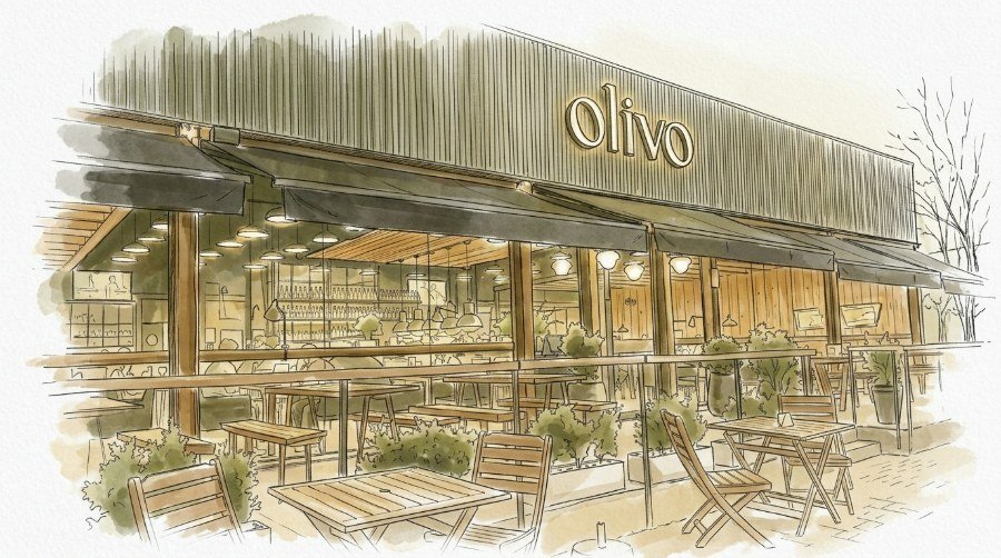 Fachada de Olivo 9 de Julio, boceto
